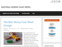 Tablet Screenshot of naturalhornygoatweed.com